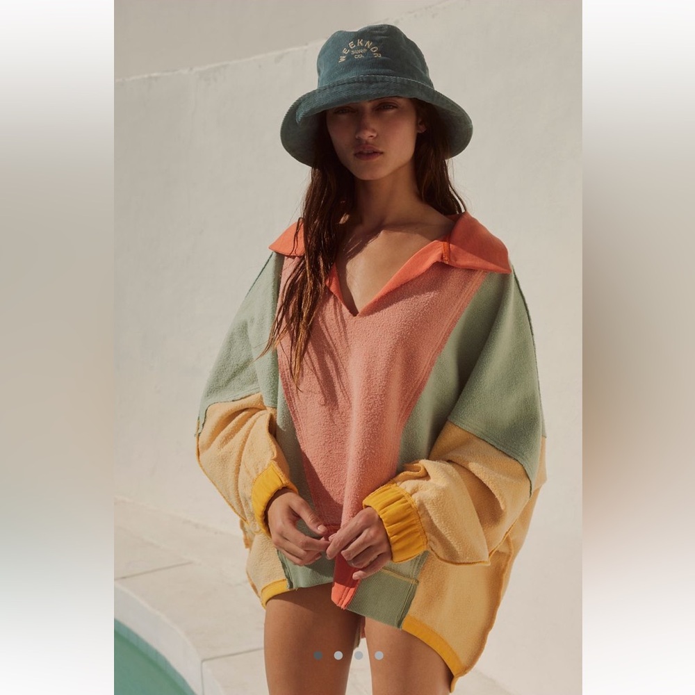 Free People Sidewalk Sweatshirt (Color-Sunrise Combo)